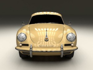 porsche 356 coupe 3D Модель
