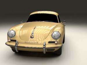 porsche 356 coupe 3D Model