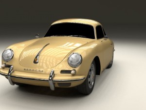 porsche 356 coupe 3D Model