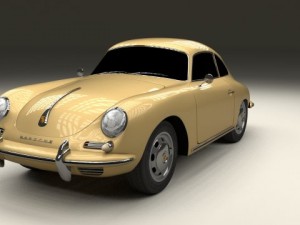 porsche 356 coupe 3D Model