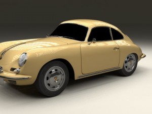 porsche 356 coupe 3D Model