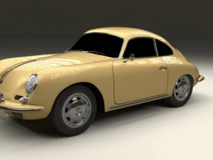 porsche 356 coupe 3D Model