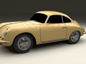 porsche 356 coupe 3D Model