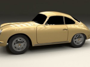 porsche 356 coupe 3D Model