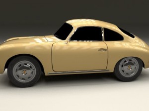 porsche 356 coupe 3D Model