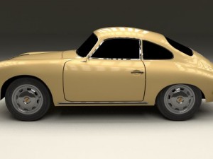 porsche 356 coupe 3D Model