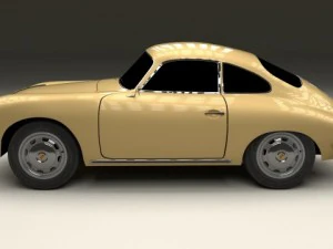 porsche 356 coupe 3D Model