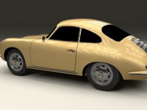 porsche 356 coupe 3D Model