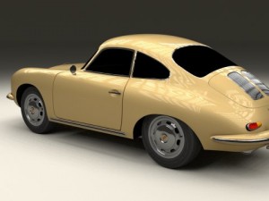 porsche 356 coupe 3D Model