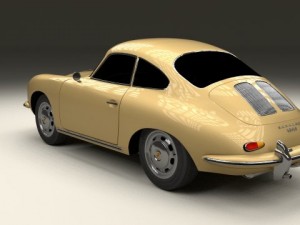 porsche 356 coupe 3D Model