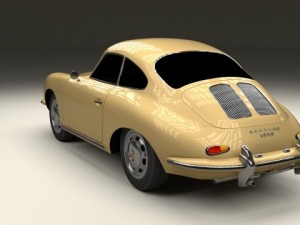 porsche 356 coupe 3D Model