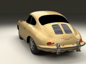 porsche 356 coupe 3D Model