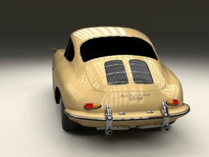 porsche 356 coupe 3D Model