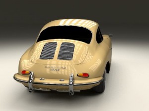 porsche 356 coupe 3D Model