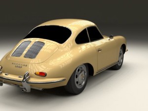 porsche 356 coupe 3D Model