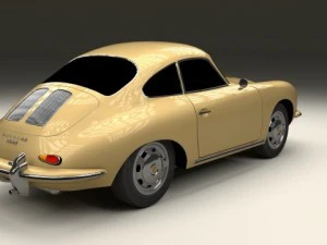 porsche 356 coupe 3D Model