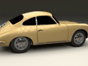 porsche 356 coupe 3D Model