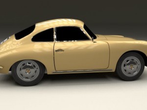 porsche 356 coupe 3D Model