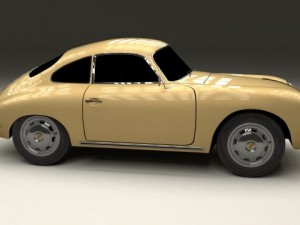 porsche 356 coupe 3D Model