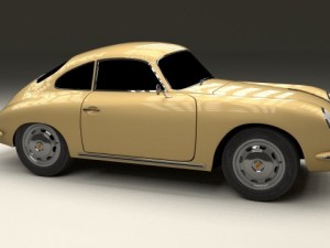 porsche 356 coupe 3D Model