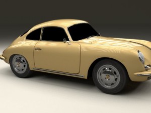 porsche 356 coupe 3D Model