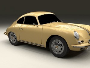 porsche 356 coupe 3D Model