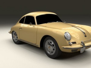 porsche 356 coupe 3D Model