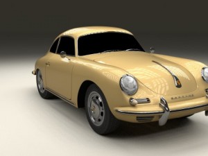 porsche 356 coupe 3D Model