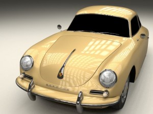 porsche 356 coupe 3D Model