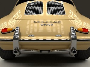 porsche 356 coupe 3D Model