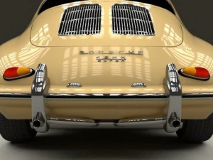 porsche 356 coupe 3D Model