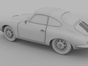 porsche 356 coupe 3D Model