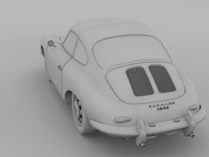 porsche 356 coupe 3D Model
