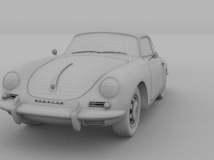 porsche 356 coupe 3D Model