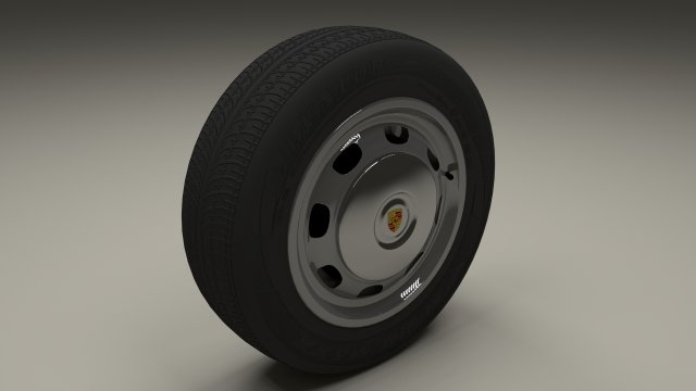 porsche 356 wheel Modelo 3D .c4d .max .obj .3ds .fbx .stl .blend 