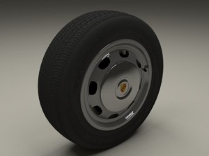 porsche 356 wheel Modelo 3D