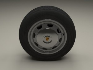 porsche 356 wheel Modelo 3D