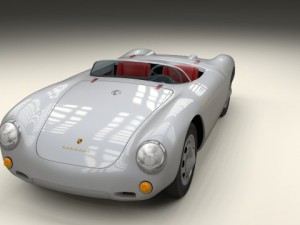 porsche 550 spyder 3D Модель