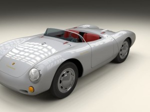 porsche 550 spyder 3D Модель