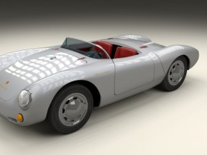 porsche 550 spyder 3D Модель