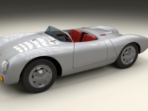 porsche 550 spyder 3D Модель