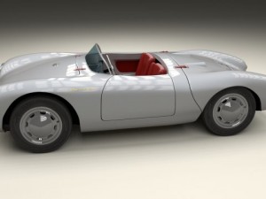 porsche 550 spyder 3D Модель