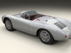porsche 550 spyder 3D Модель