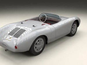 porsche 550 spyder 3D Модель