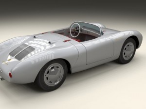 porsche 550 spyder 3D Модель