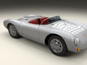 porsche 550 spyder 3D Модель