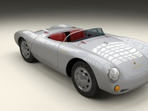 porsche 550 spyder 3D Модель