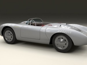 porsche 550 spyder 3D Модель