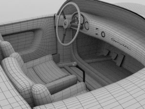 porsche 550 spyder 3D Model