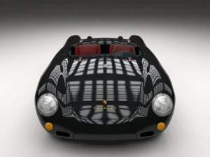 porsche 550 spyder black 3D Model